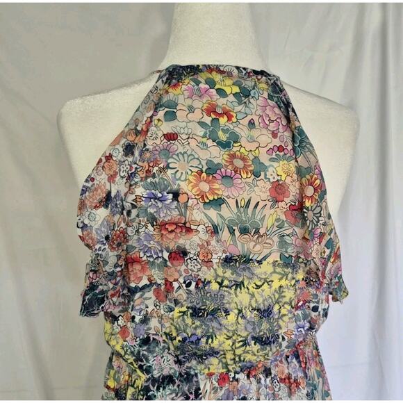 Anthropologie Meadow & Rue Allerton Floral Multicolor Maxi Dress Small - Picture 6 of 7